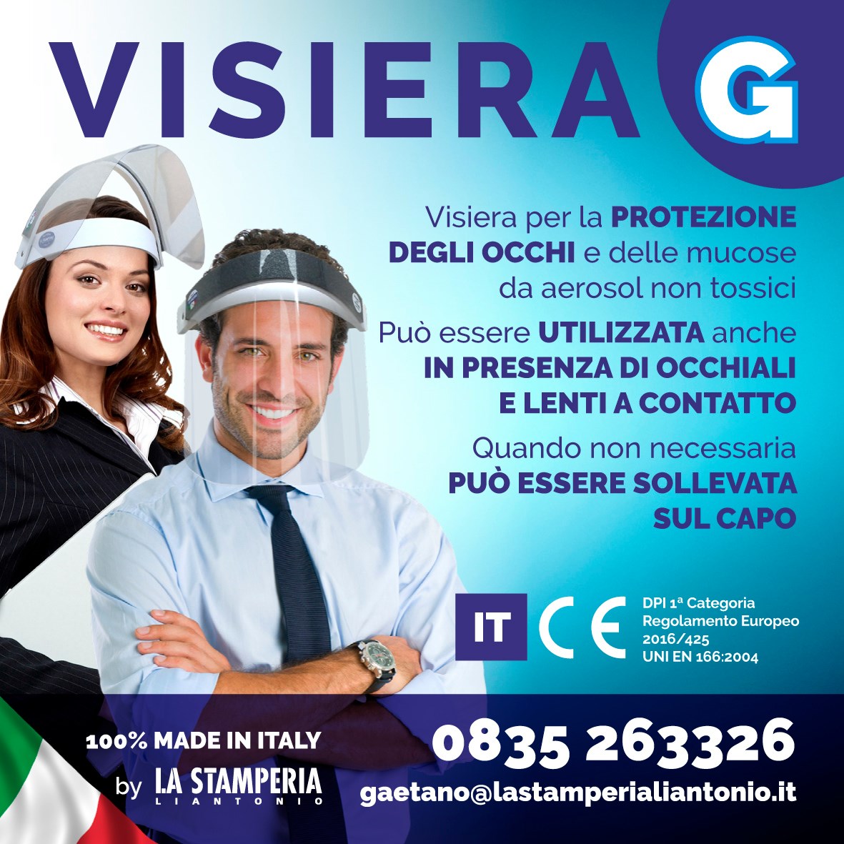 Visiera G paraspruzzi